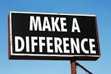 Billboard says MAKE A DIFFERENCE